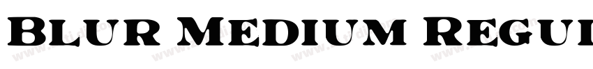 Blur Medium Regular字体转换